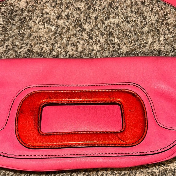 Loewe Pink and Red Shoulder Bag   Leather is so soft!! - Picture 3 of 16